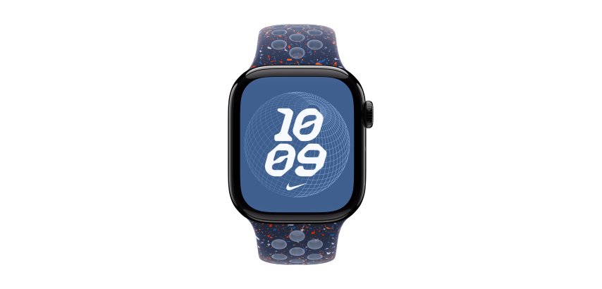 Apple MGAX4ZM/A accessoire intelligent à porter sur soi Bande Bleu Fluoroélastomère