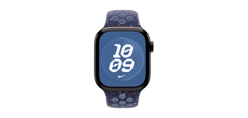 Apple MGAX4ZM/A accessoire intelligent à porter sur soi Bande Bleu Fluoroélastomère
