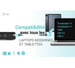 i-tec USB 3.0 / USB-C / Thunderbolt 3 Dual Display Docking Station Gen2 + Power Delivery 100W