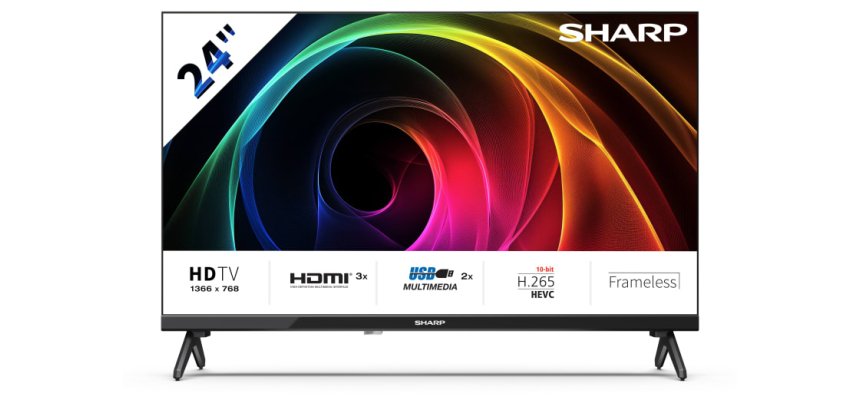 Sharp 24HA1205E TV 61 cm (24") HD Nero