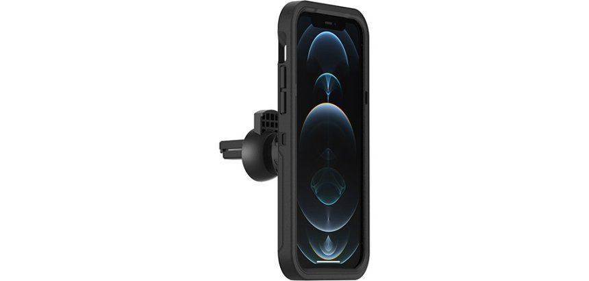 OtterBox Support de ventilation pour voiture pour MagSafe, fixation solide sur le ventilateur de voiture avec MagSafe, conçu pour être facile, solide et sûr à installer, compatible iPhone 14/iPhone 13/iPhone 12 Series, Noir