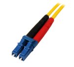 StarTech.com Câble Réseau Fibre Optique LC vers LC Mâle / Mâle - Duplex Monomode 9/125 LSZH - Jaune 1 m