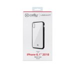Celly Laser Matt custodia per cellulare 15,5 cm (6.1") Cover Trasparente, Nero