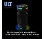Sony ULT TOWER 10 - Altoparlante Bluetooth per feste con ULT POWER SOUND, bassi profondi e potenti, altoparlanti X-Balanced, illuminazione a LED a 360 gradi, funzioni per feste, microfono wireless, portatile, maniglia e ruote - Nero