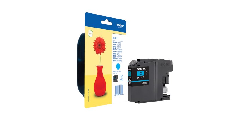 Brother LC121CBP ink cartridge 1 pc(s) Original Standard Yield Cyan