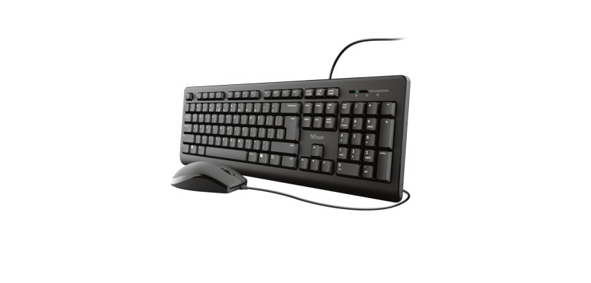 Trust Pack Teclado + Ratón USB Español Negro TKM-250