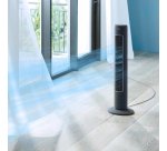 Philips Serie 5000 Ventilatore a torre , CX5535/11, Flusso d'aria 2230 m³/h, Ultra silenzioso 28db