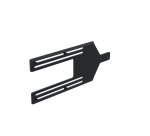 Ergonomic Solutions SpacePole Kiosk SPK511-02 accessoire de système de paiement en point de vente Support Noir Métal