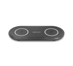 AISENS Cargador Inalambrico USB-C 15W 2 en 1 Para Movil Auriculares, Negro