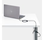 StarTech.com Câble Antivol pour Ordinateur Portable de 2m - Câble de Sécurité pour PC Portable, Compatible avec Noble Wedge®/Nano/K-Slot - Câble de Verrouillage avec Serrure à Combinaison sans Clé, Câble Anti-Vol