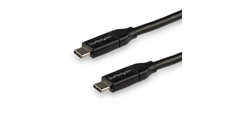 StarTech.com Câble de Charge Rapide USB-C de 3m, Charge et Synchronisation, 100W (5A) PD, USB 2.0, Certifié USB-IF - Cordon de Charge USB C