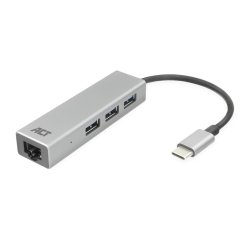ACT AC7055 station d'accueil USB 3.2 Gen 1 (3.1 Gen 1) Type-C Gris