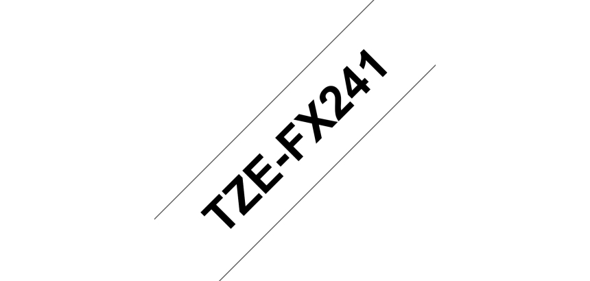 Brother TZE-FX241 label-making tape Black on white TZ