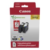 Canon PG-585/CL-586 PVP cartouche d'encre 2 pièce(s) Original Noir, Cyan, Magenta, Jaune