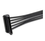 StarTech.com Cable de 40cm Adaptador Bifurcador Divisor Splitter de Alimentación SATA - 4x Receptáculos Hembra Serial ATA