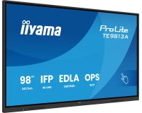 iiyama TE9813A-B1AG Écran d'affichage dynamique Écran plat interactif 2,48 m (97.5") Wifi 450 cd/m² 4K Ultra HD Noir Écran tactile Intégré dans le processeur Android 18/7