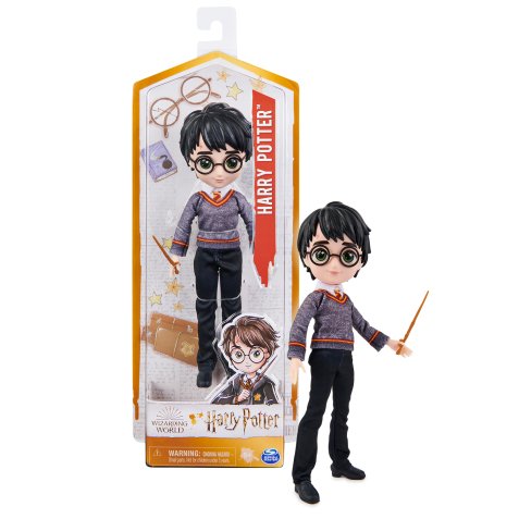 Wizarding World | Bambola articolata Harry Potter 20cm | Bacchetta e divisa di Hogwarts inclusa | Collezione Harry Potter | Per bambini dai 5 anni in su