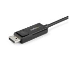 StarTech.com Câble USB C vers DisplayPort 1.2 4K 60Hz, 2m - Câble Adaptateur Vidéo Bidirectionnel DP vers USB-C ou USB-C vers DP Réversible - HBR2/HDR - Câble pour Moniteur USB Type C/TB3
