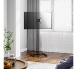 AISENS Soporte de Suelo Inclinable y Extensible para TV 20Kg de 13-42, Negro