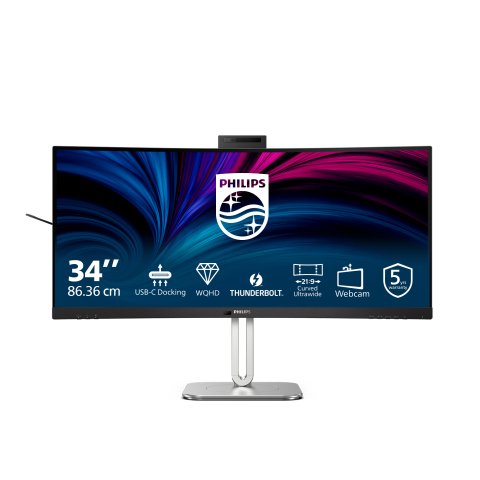 Philips 6000 series 34B2U6603CH/00 pantalla para PC 86,4 cm (34") 3440 x 1440 Pixeles Wide Quad HD LCD Gris