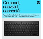 HP 350 Compact Multi-Device Bluetooth Keyboard Home AZERTY Belgian Black