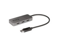 StarTech.com Hub MST à 3 Ports - DisplayPort vers 3x HDMI, Trois Moniteurs 4K 60Hz, Adaptateur Vidéo Multi-Moniteur DP 1.4, Câble Intégré de 30 cm, Alimentation USB, Windows Uniquement