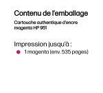 HP Cartouche authentique d'encre magenta 951