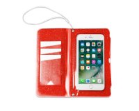 Celly SPLASHWALL18OR mobile phone case 15.8 cm (6.2") Wallet case Red