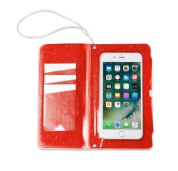 Celly SPLASHWALL18OR mobile phone case 15.8 cm (6.2") Wallet case Red