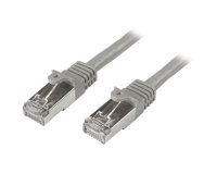StarTech.com Câble réseau Cat6 blindé SFTP sans crochet de 2 m - Cordon Ethernet RJ45 anti-accroc - M/M - Gris