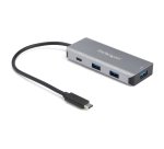 StarTech.com Hub USB-C 4 Ports - 3 Ports USB-A, 1 Port USB-C - HUB Adaptateur SuperSpeed Type C USB 3.2 Gen 2 (10Gbps) - Alimenté par bus USB - Hub Adaptateur USB-C vers USB compacte - Hub Portable - Aluminium