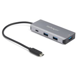 StarTech.com 4 Port USB C Hub w/ 3x USB A & 1x USB C - SuperSpeed 10Gbps USB Type-C 3.1/3.2 Gen 2 Hub - USB Bus Powered - Compact USB-C to USB Adapter Hub - Portable/Laptop Hub - Aluminum