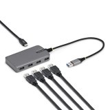 StarTech.com 5G4AC-USB-A-HUB hub & concentrateur USB 3.2 Gen 1 (3.1 Gen 1) Type-A 5000 Mbit/s Gris