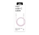 Celly USBCUSBCCOTTPK cavo USB 1,5 m USB C 60 W Rosa, Bianco