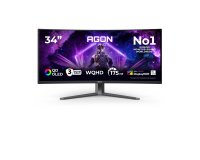 AOC AGON PRO AG346UCDAM Monitor PC 86,4 cm (34") 3440 x 1440 Pixel Wide Quad HD QD-OLED Nero, Grigio