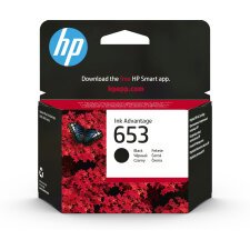 HP Cartouche d’encre Ink Advantage noire HP653 authentique