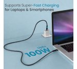 Equip 2 in 1 USB-C to C + HDMI Cable, 2.0m, PD100W, 4K/60Hz, 20Gbps