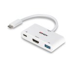 Lindy 43340 Adaptador gráfico USB 3840 x 2160 Pixeles Blanco