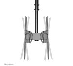 Neomounts NM-C440DBLACK Support de plafond pour double écran 32-60" - h56-91 cm