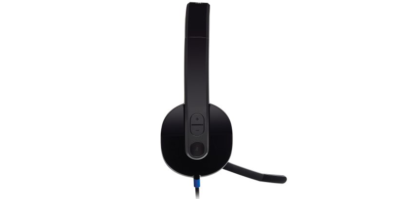 Logitech H540 USB Computer Headset Avec un son haute définition et des commandes sur l'oreillette