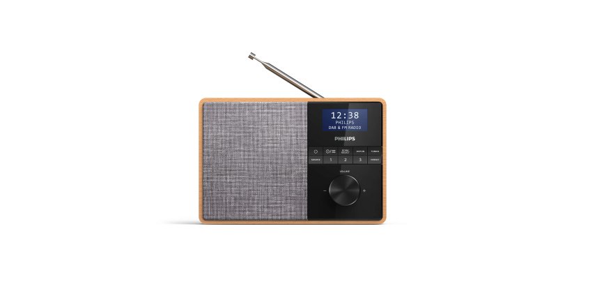 Philips TAR5505/10 radio Portatile Digitale Nero, Grigio, Legno