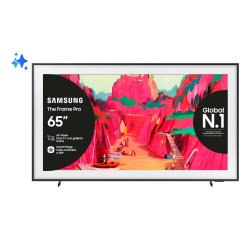 Samsung The Frame Pro AI TV 65" QE65LS03FWUXZT 4K, Processore NQ4 AI Gen3, 4K AI Upscaling, Art Mode, Matte Display, Neo Quantum HDR, Dolby Atmos & OTS, Modern Frame Design, Vision AI Smart TV, 2025
