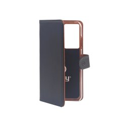 Celly Wally mobile phone case 17.3 cm (6.8") Folio Black, Brown