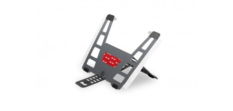 Support ordinateur portable bakker ultrastand universal   aluminium noir gris