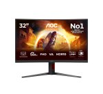 AOC G4 C32G4Z écran plat de PC 80 cm (31.5") 1920 x 1080 pixels Full HD LCD Noir, Rouge