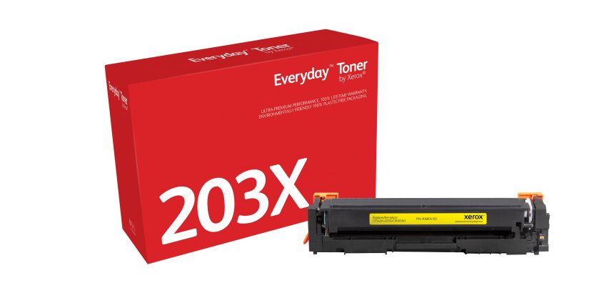 Everyday™ Yellow Toner by Xerox compatible with HP 203X (CF542X), High capacity