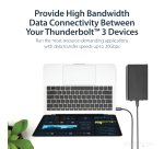StarTech.com 3.3ft (1m) Thunderbolt 3 Cable, 20Gbps, 100W PD, 4K, Thunderbolt Certified, Compatible with Thunderbolt 4/USB 3.2/DisplayPort
