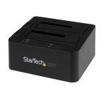 StarTech.com Dock pour Disque Dur à 2 baies USB 3.0 / eSATA vers SATA, Dock pour Disque Dur USB, Station d'Accueil pour SSD/HDD Externe 2,5/3,5" SATA I/II/III,Docking Station pour Disque Dur Chargement par le Haut
