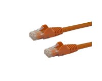 StarTech.com Câble réseau Cat6 UTP sans crochet de 7 m - Cordon Ethernet RJ45 anti-accroc - M/M - Orange