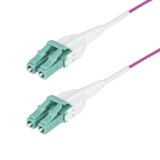 StarTech.com Câble Fibre Optique Multimode OM4 LC vers LC (UPC) de 7m, Erika Violet, 50/125 µm, 40G/100G, LOMMF/VCSEL, Cordon de Raccordement Fibre Optique Uniboot, Certifié OFNR Riser
